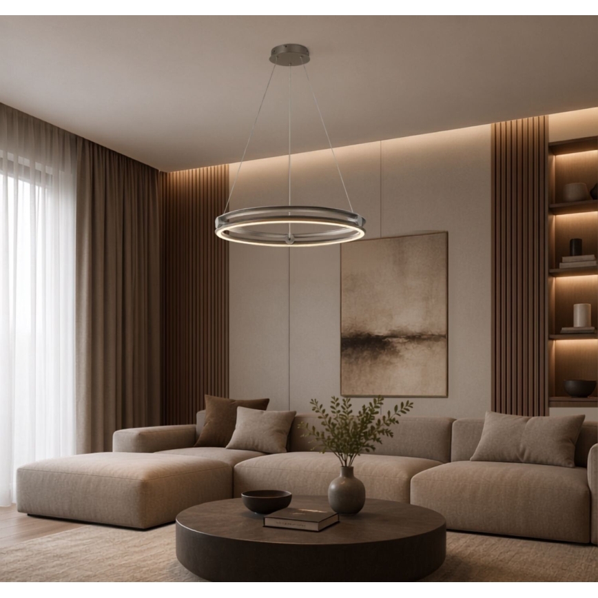 Rabalux - LED Lámpara colgante regulable con cable LED/60W/230V 3000-6500K gris + mando a distancia