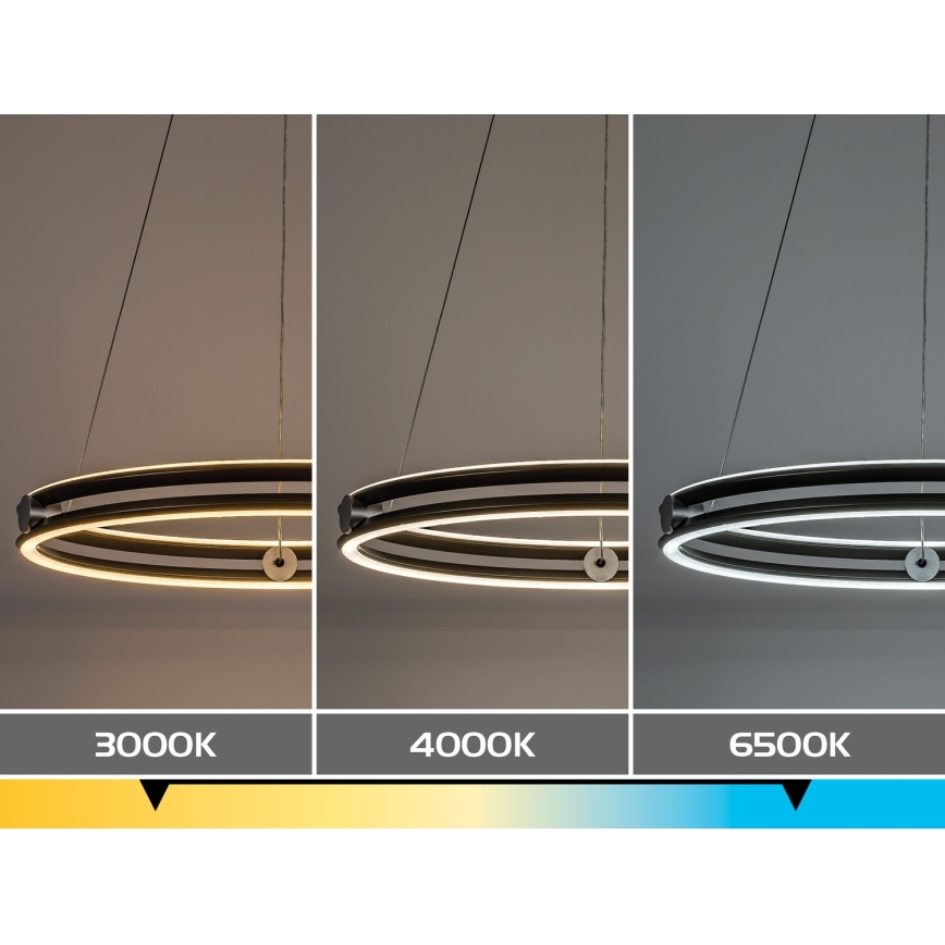 Rabalux - LED Lámpara colgante regulable con cable LED/60W/230V 3000-6500K gris + mando a distancia
