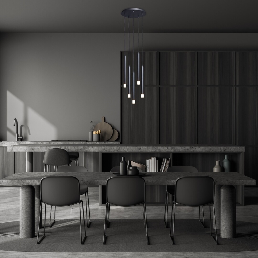 Rabalux - Lámpara colgante 5xG9/5W/230V negro