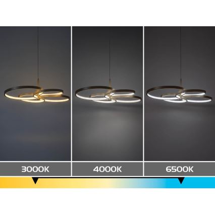 Rabalux - Lámpara colgante LED regulable con cable LED/70W/230V 3000-6500K + mando a distancia