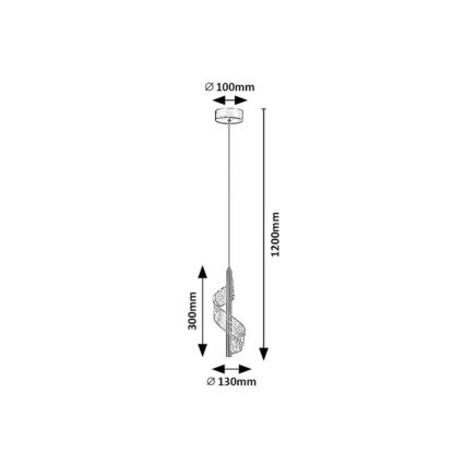 Rabalux - Lámpara colgante LED con cable LED/6W/230V 3000K