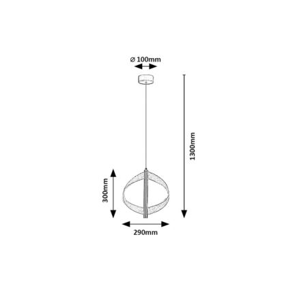 Rabalux - Lámpara colgante LED con cable LED/8W/230V 3000K