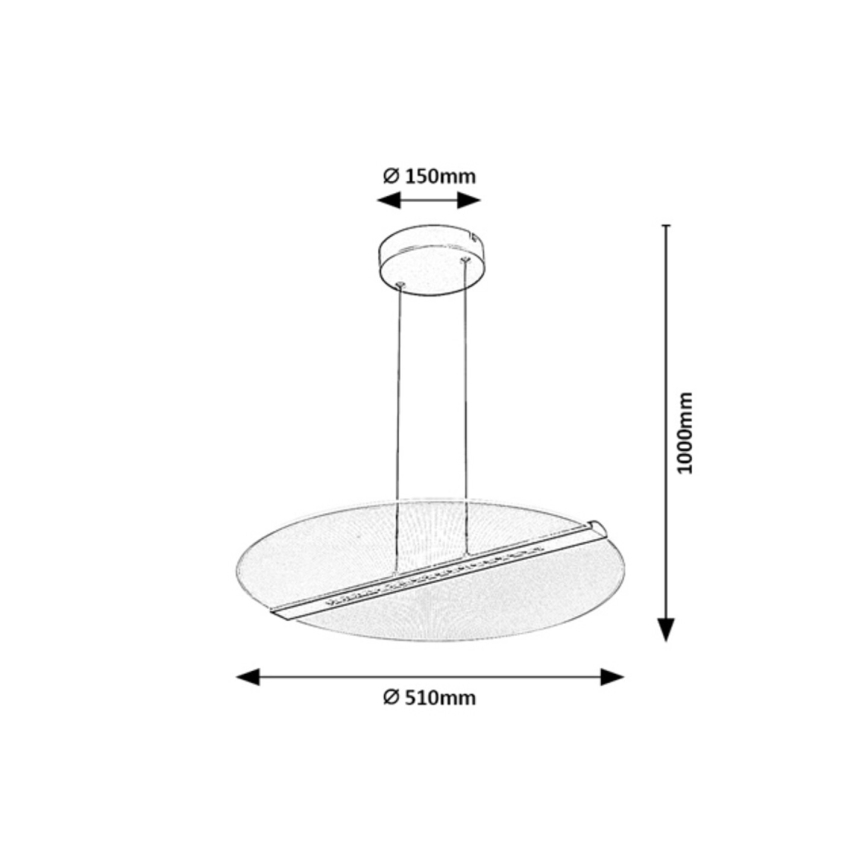Rabalux - Lámpara colgante LED con cable LED/24W/230V 3000K