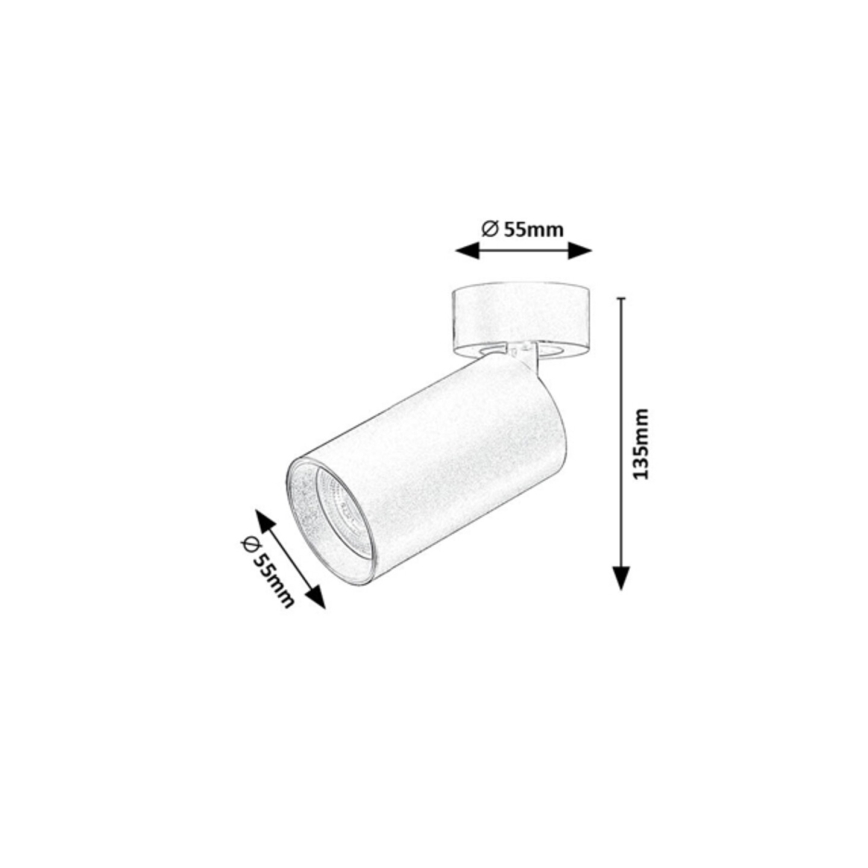 Rabalux - Foco orientable 1xGU10/7W/230V negro