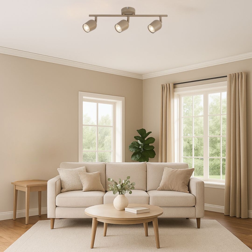 Rabalux - Foco orientable 3xGU10/15W/230V beige