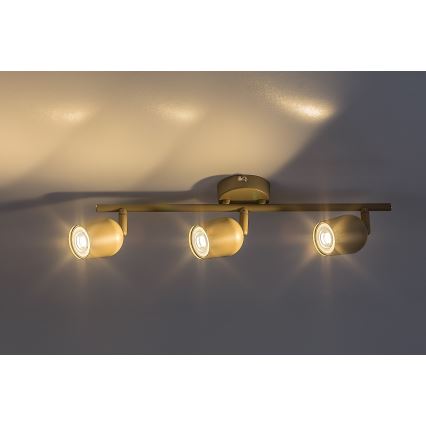 Rabalux - Foco orientable 3xGU10/15W/230V beige
