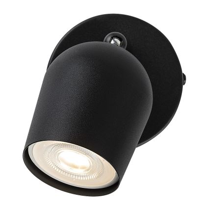 Rabalux - Aplique de pared con foco orientable 1xGU10/15W/230V negro