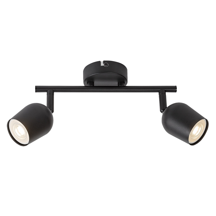 Rabalux - Lámpara spot 2x GU10, 15 W, 230 V, negra