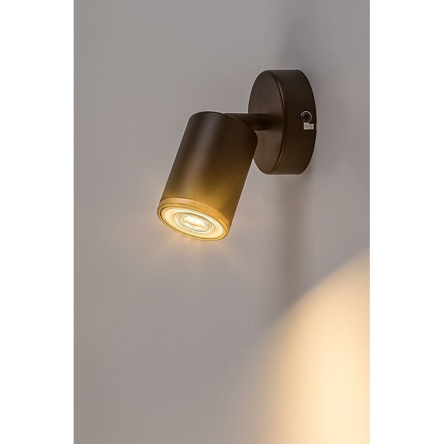 Rabalux - Aplique de pared tipo spot 1xGU10/15W/230V negro