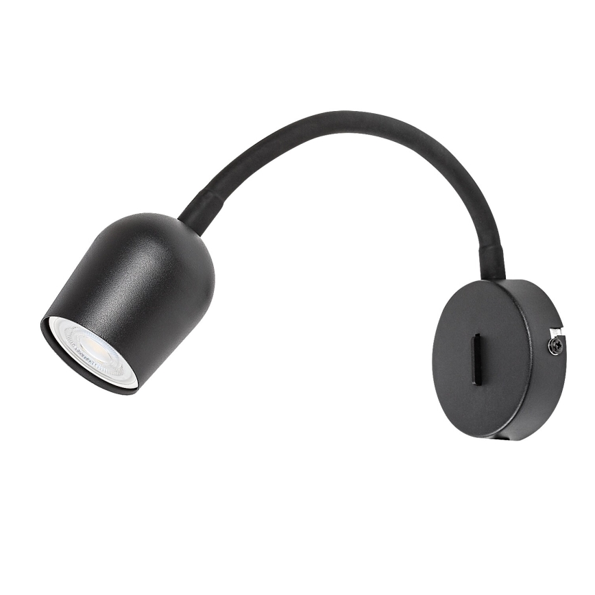 Rabalux - Aplique de pared tipo spot 1xGU10/15W/230V negro
