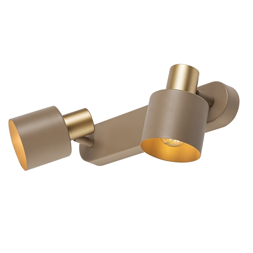 Rabalux - Lámpara de techo con 2 focos E14, 10W, 230V, beige