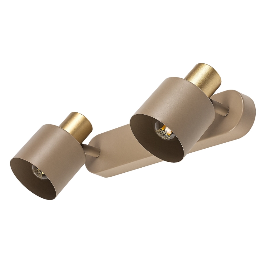 Rabalux - Lámpara de techo con 2 focos E14, 10W, 230V, beige