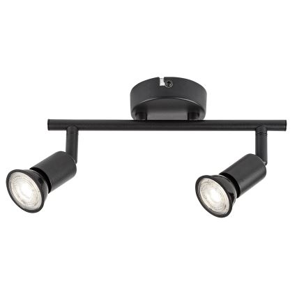 Rabalux - Lámpara de focos con 2xGU10/25W/230V negra