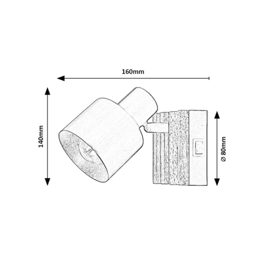Rabalux - Aplique de pared tipo spot 1xE14/10W/230V