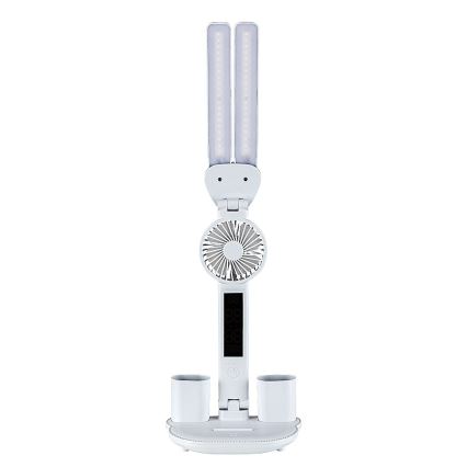 Rabalux - Lámpara de mesa LED regulable con ventilador y pantalla LED/7W/5V 3000/4000/6500K