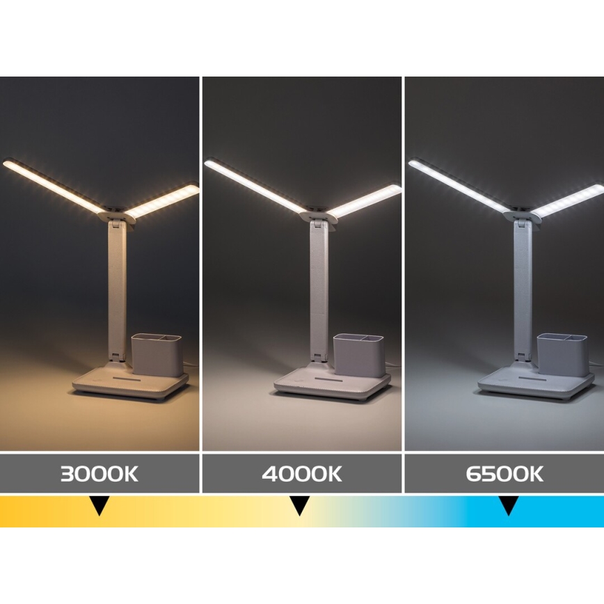 Rabalux - Lámpara táctil de sobremesa LED regulable LED/5W/5V 3000/4000/6500K