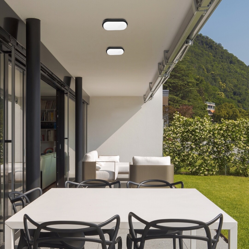 Rabalux - Lámpara de techo LED para exterior LED/15W/230V IP54 negra