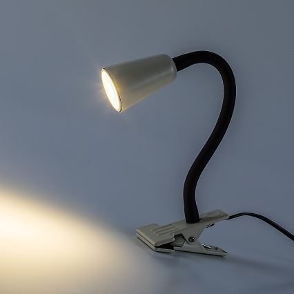 Rabalux - Lámpara de sobremesa con pinza 1xGU10/7W/230V crema