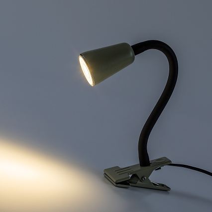 Rabalux - Lámpara de mesa con pinza 1xGU10/7W/230V caqui
