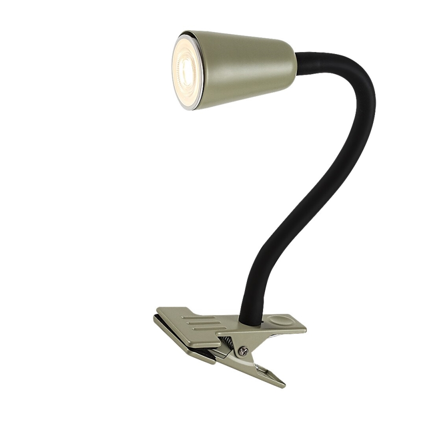 Rabalux - Lámpara de mesa con pinza 1xGU10/7W/230V caqui