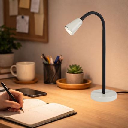 Rabalux - Lámpara de mesa 1xGU10/7W/230V, color crema