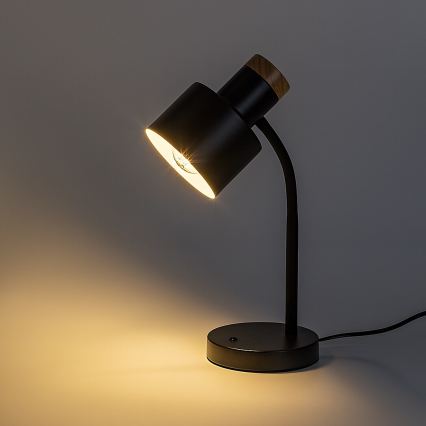 Rabalux - Lámpara de mesa 1xE27/20W/230V negra