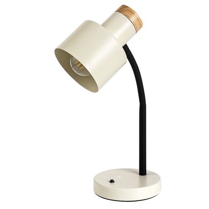 Rabalux - Lámpara de mesa 1xE27/20W/230V color crema