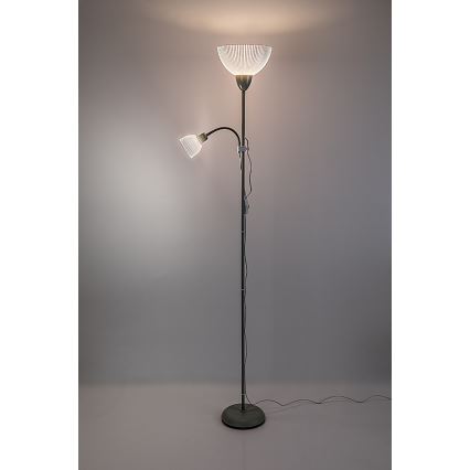 Rabalux - Lámpara de pie 1xE27/60W/230V + 1xE14/25W, verde