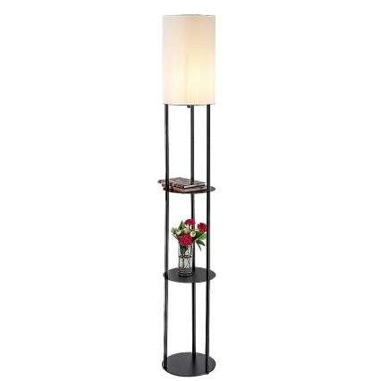 Rabalux - Lámpara de pie con estantes 1xE27/40W/230V negra