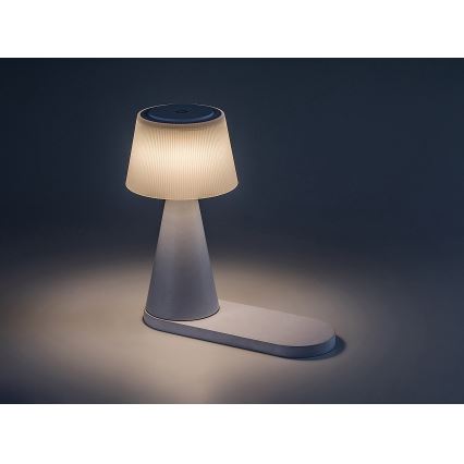 Rabalux - LED Lámpara de mesa recargable con dimmer con carga inalámbrica LED/5W/5V 3000/4000/5000K
