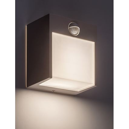 Rabalux - Lámpara de pared LED para exterior con sensor LED/12W/230V blanca IP44