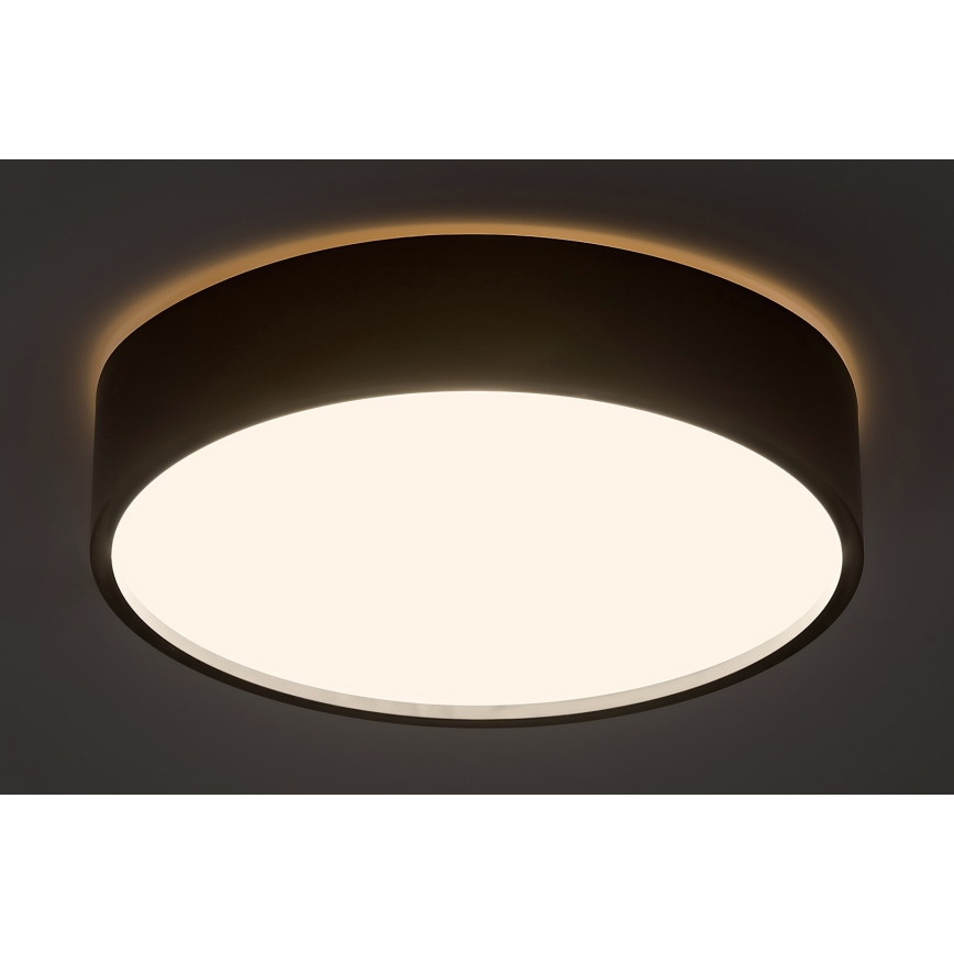 Rabalux - Plafón LED con sensor LED/19W/230V IP44 4000K diá. 28,5 cm negro