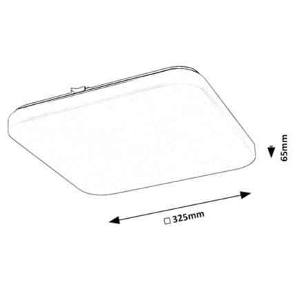 Rabalux - Plafón LED con sensor LED/20W/230V 4000K 32x32 cm