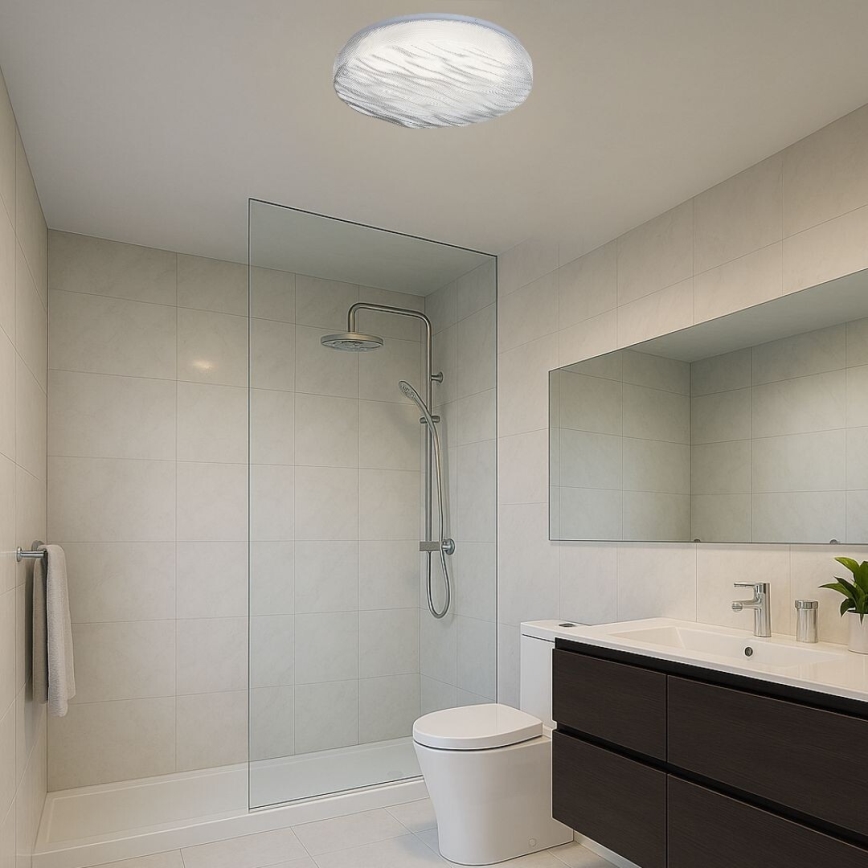 Rabalux - Lámpara de techo LED para baño 24W/230V IP44 4000K, diámetro 38 cm