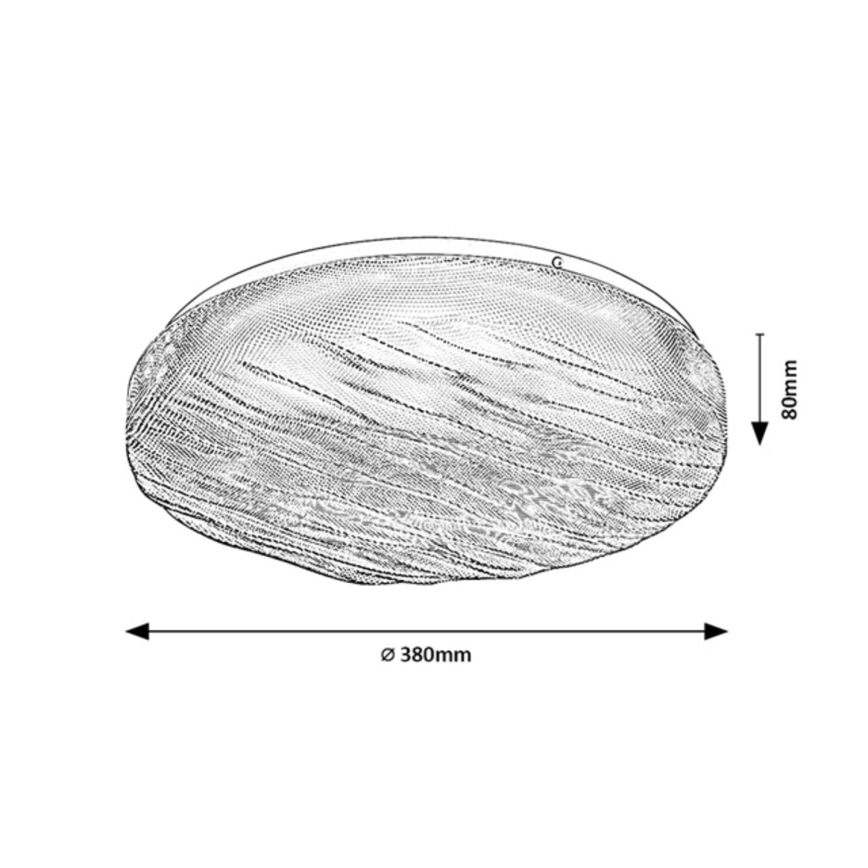 Rabalux - Lámpara de techo LED para baño 24W/230V IP44 4000K, diámetro 38 cm