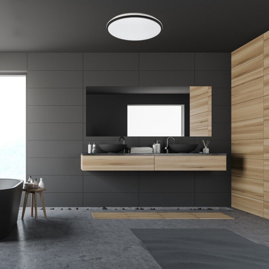 Rabalux - Plafón LED para baño, 40W/230V, IP44, 4000K, diámetro 48,5 cm