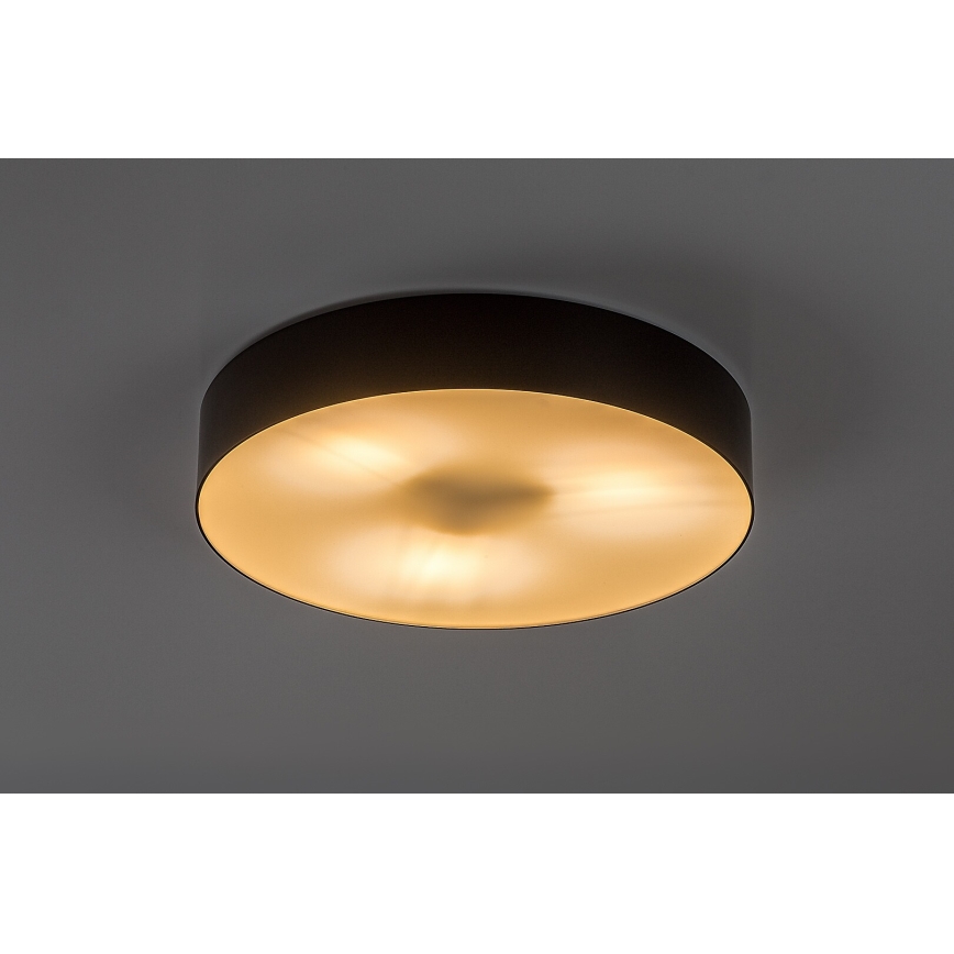 Rabalux - Lámpara de techo para exterior 3xE27/9W/230V, diámetro 39 cm, IP43, negra