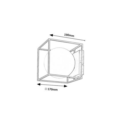 Rabalux - Aplique de pared exterior 1xE14/15W/230V IP44 negro