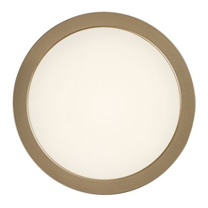 Rabalux - Lámpara de techo para baño LED/24W/230V Ø 22 cm IP44 dorada