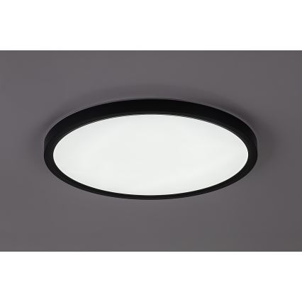 Rabalux - Plafón LED para baño 24W/230V 3000/4000/6000K Ø 40 cm IP44 negro