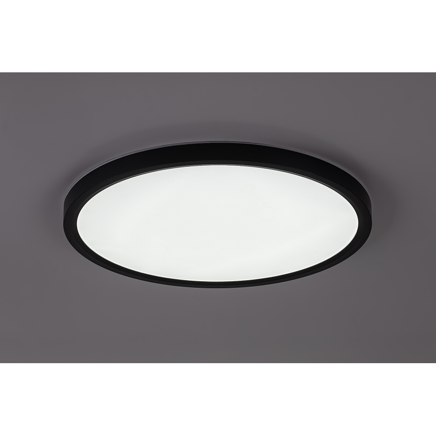 Rabalux - Plafón LED para baño 24W/230V 3000/4000/6000K Ø 40 cm IP44 negro