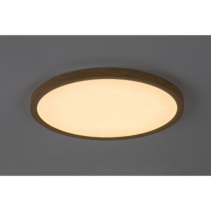 Rabalux - Plafón LED de techo para baño, 24 W, 230 V, 3000/4000/6000 K (temperaturas de color seleccionables), Ø 40 cm, IP44, beige