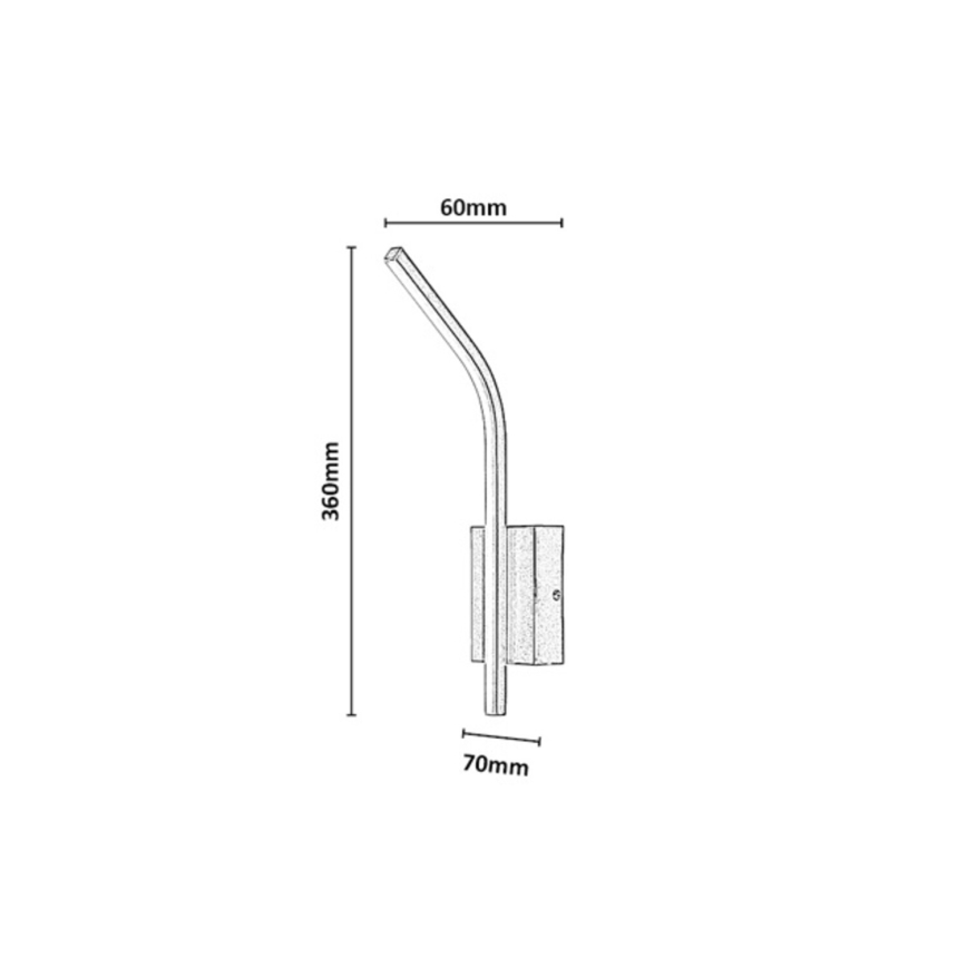 Rabalux - Aplique de pared para baño LED/10W/230V 4000K IP44 negro