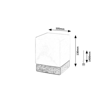 Rabalux - Lámpara de mesa LED regulable LED/1,2W/5V 3000K haya