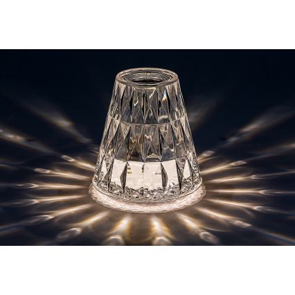 Rabalux - Lámpara de mesa LED RGB regulable y recargable LED/2W/5V 3000K