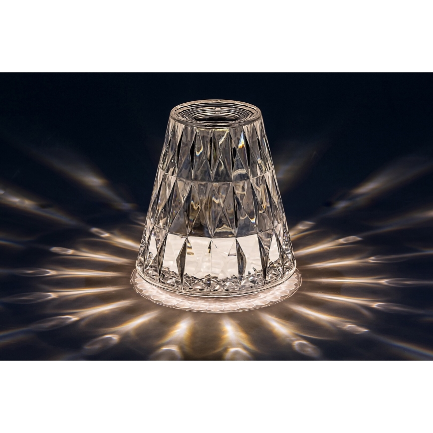 Rabalux - Lámpara de mesa LED RGB regulable y recargable LED/2W/5V 3000K