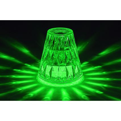 Rabalux - Lámpara de mesa LED RGB regulable y recargable LED/2W/5V 3000K
