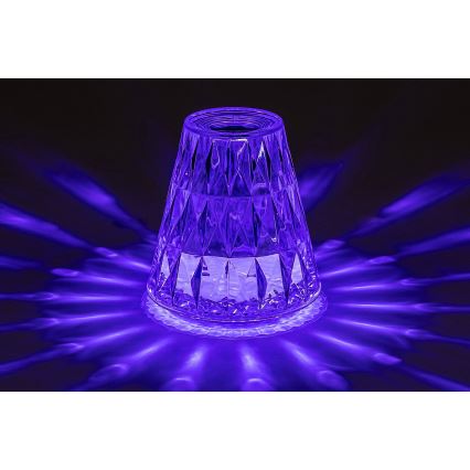 Rabalux - Lámpara de mesa LED RGB regulable y recargable LED/2W/5V 3000K