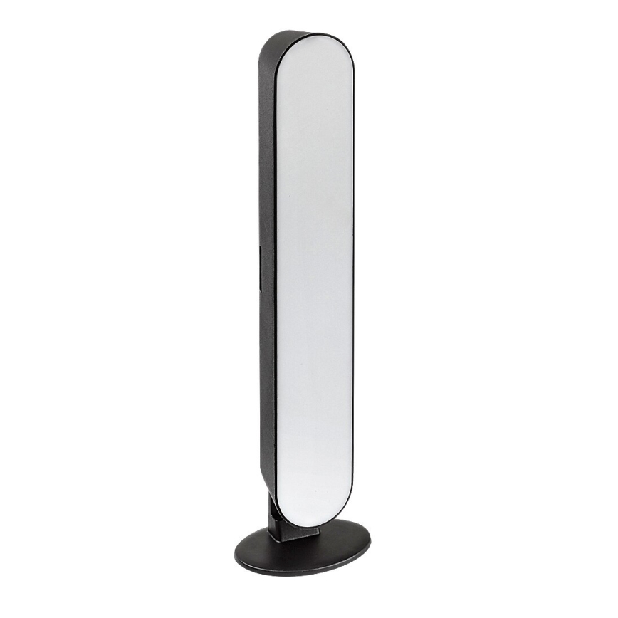 Rabalux - Lámpara de mesa LED RGB regulable y recargable LED/3W/5V negro + mando a distancia