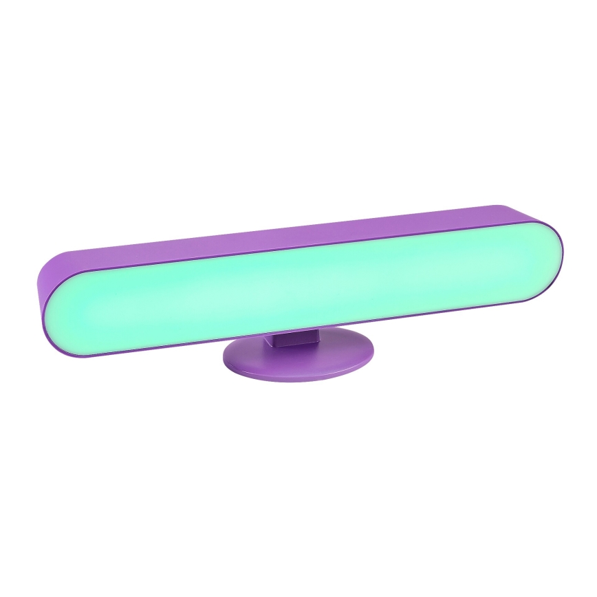 Rabalux - Lámpara de mesa LED RGB regulable LED/3W/5V púrpura + mando a distancia